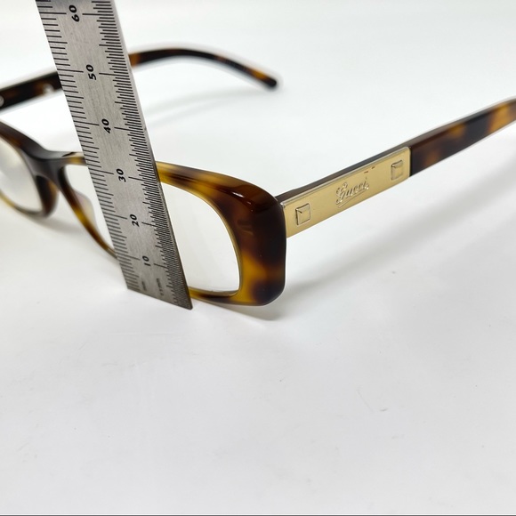 GUCCI GG3071 05L 52 [] 15 135 Havana Tortoise Eyeglasses Frames Italy Gold Logo - Picture 12 of 13